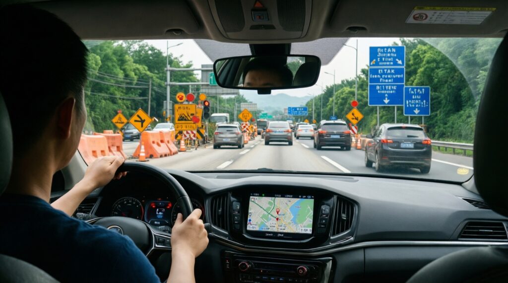 Ситуация на дорогах: пробки, аварии, перекрытия и ремонтные работы по Хакасии - иллюстрация