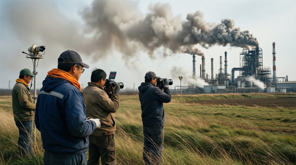 Экология: качество воздуха/воды, пожары, выбросы и реакция надзорных органов - иллюстрация