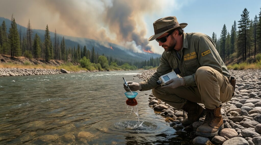 Экология: качество воздуха/воды, пожары, выбросы и реакция надзорных органов - иллюстрация