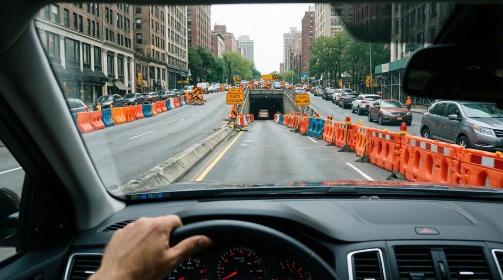 - Ситуация на дорогах: пробки, ДТП, перекрытия и прогноз на завтра - иллюстрация